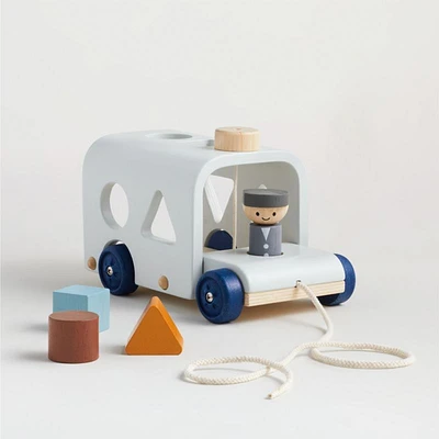 Plan Toys Wooden Bus Baby Sorting Toy