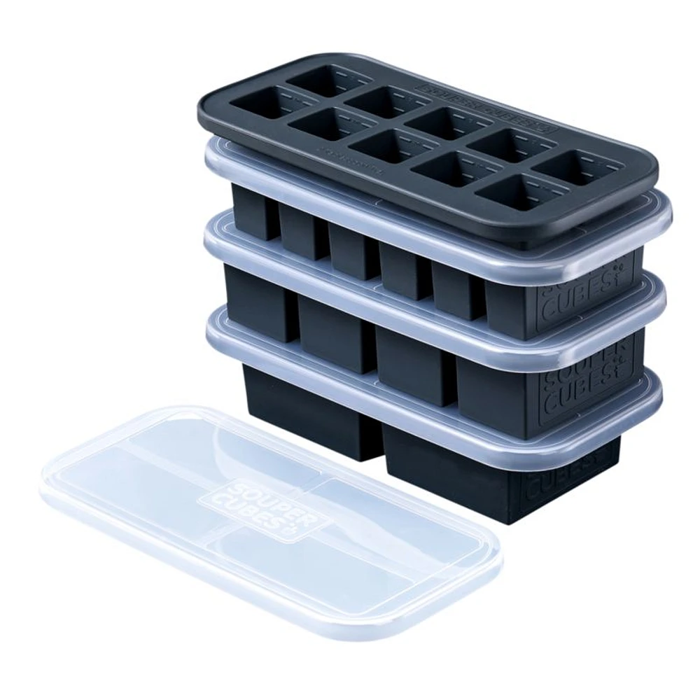 Souper ® Cubes Charcoal Grey Ultimate Gift Pack, Set of 4