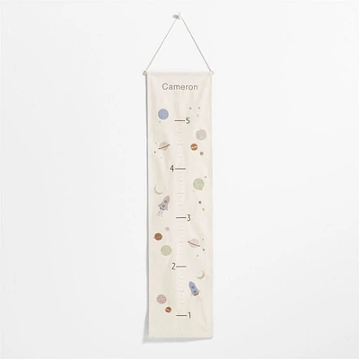 Space Canvas Personalized Kids Growth Chart