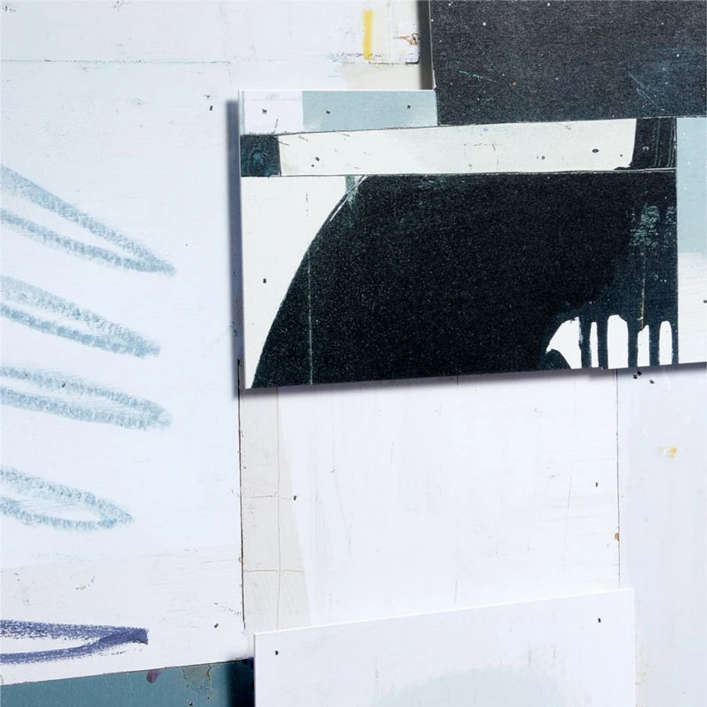 "Spontaneous Grid II" Framed Layered Paper Wall Art Print 38.5"x38.5" by Cameron Ritcher