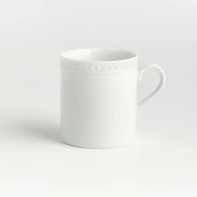 Staccato White Porcelain Cup