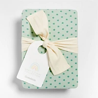 Baby's First Green Star Organic Jersey Baby Crib Fitted Sheet