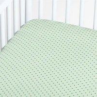 Baby's First Green Star Organic Jersey Baby Crib Fitted Sheet