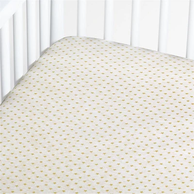 Baby's First Natural Star Organic Jersey Baby Crib Fitted Sheet