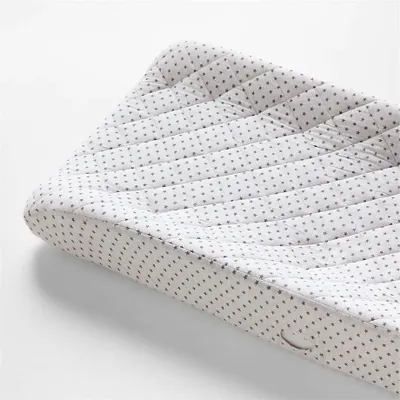 Star Organic Heathered Jersey Baby Changing Pad Cover