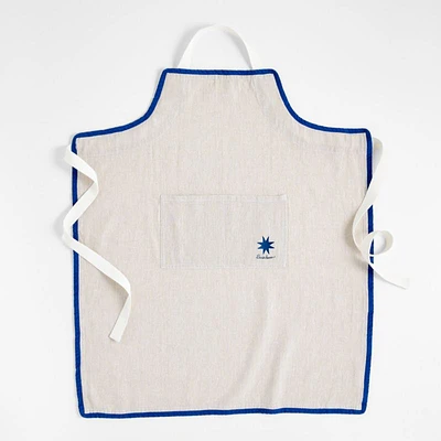 Sunburst Natural Chambray Apron with Pocket by Lucia Eames