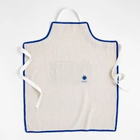 Sunburst Natural Chambray Apron with Pocket by Lucia Eames