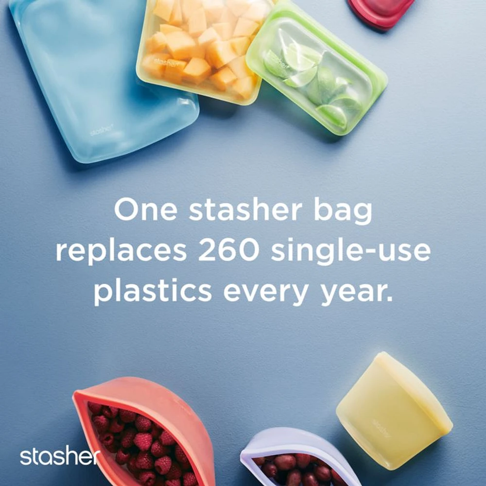 Stasher Clear 2-Piece Bag Set