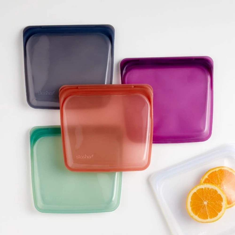 Stasher Clear Reusable Silicone Sandwich Bag