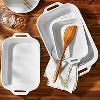 Staub ® White Rectangular Baking Dishes, Set of 3