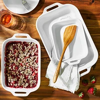 Staub ® White Rectangular Baking Dishes, Set of 3