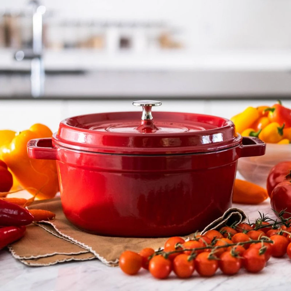 Staub ® 4-Qt Cherry Red Round Cocotte