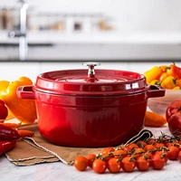 Staub ® 4-Qt Cherry Red Round Cocotte