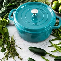 Staub ® 4-Qt Turquoise Round Cocotte