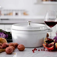 Staub ® White 4-Qt. Round Cocotte
