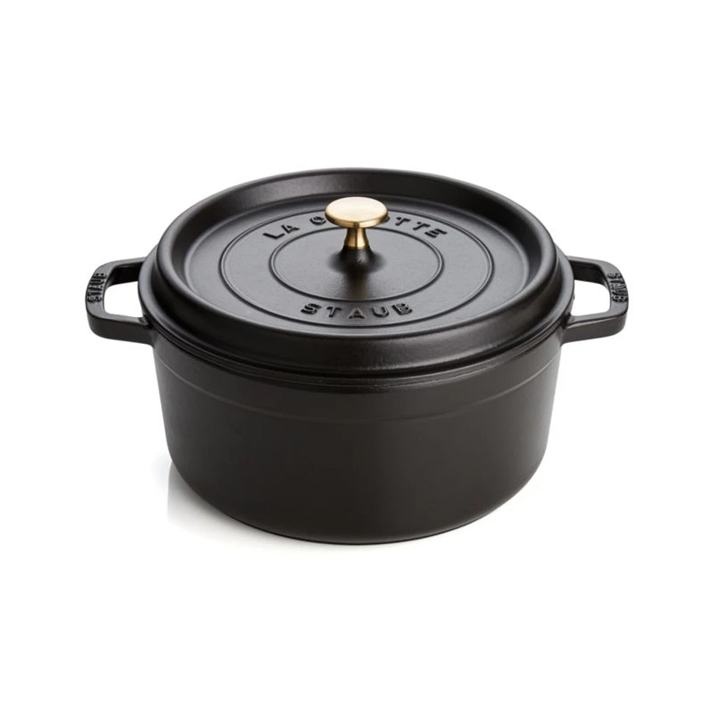 Staub ® 5.5-Qt Matte Black Cocotte