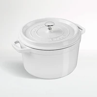 Staub 5-Qt. White Tall Round Cocotte