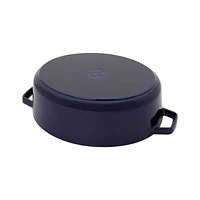 Staub 6.25-Qt Dark Blue Enameled Cast Iron Shallow Oval Dutch Oven