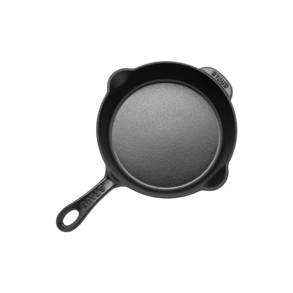 Staub ® 8.5" Matte Black Enameled Cast Iron Traditional Deep Skillet