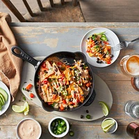 Staub ® 8.5" Matte Black Enameled Cast Iron Traditional Deep Skillet