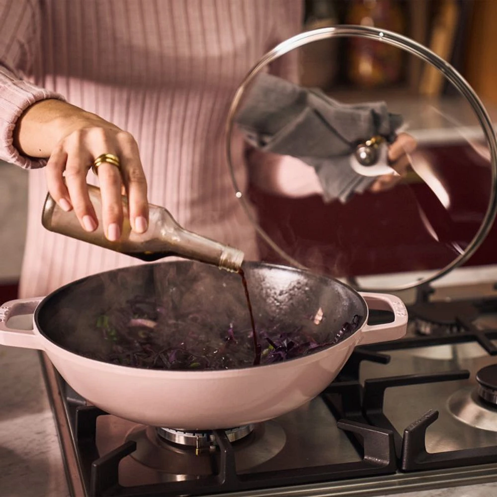 Staub ® Peony Pink Cast Iron 4.5-Qt. Perfect Pan