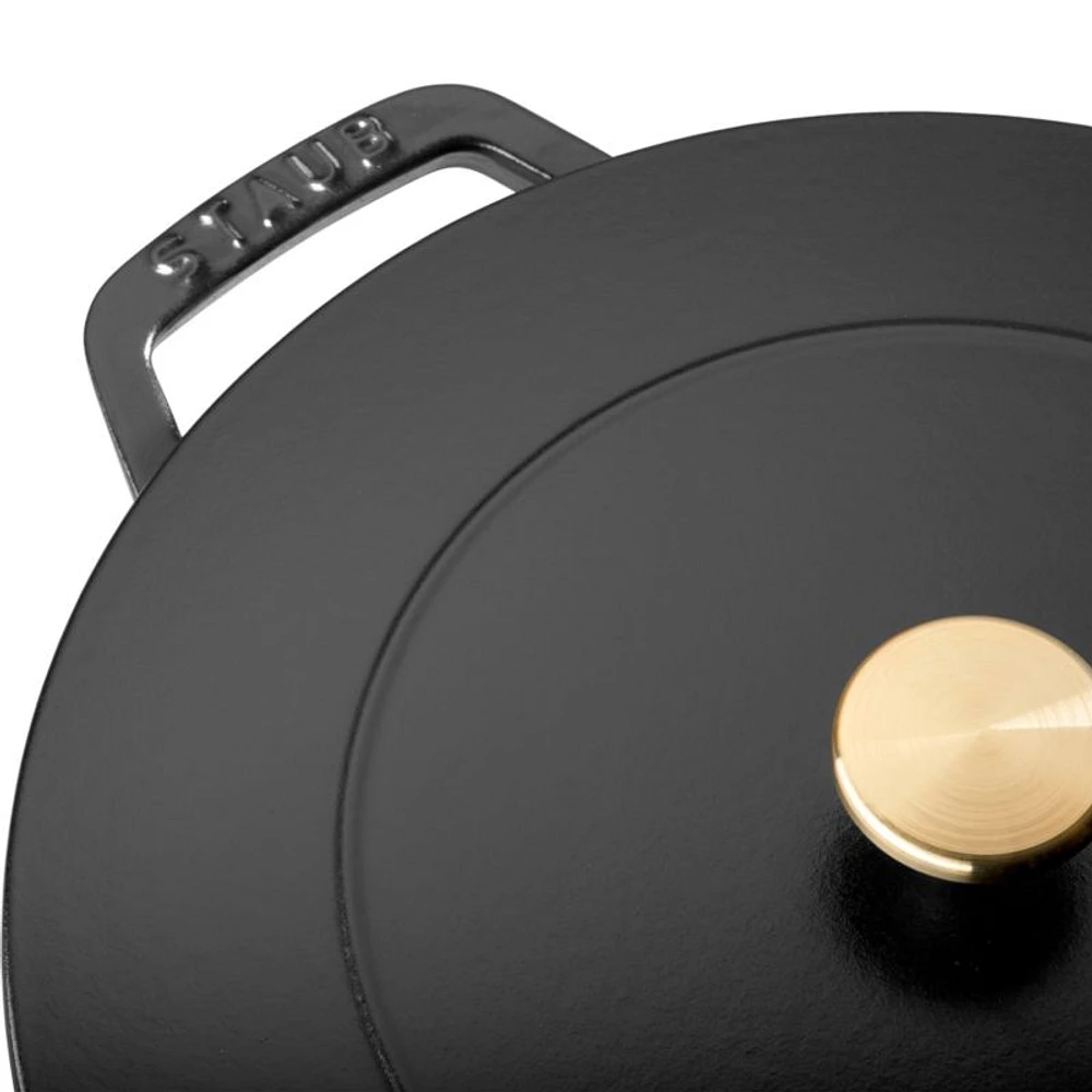 Staub ® Matte Black Cast Iron 5-Qt. Essential French Oven
