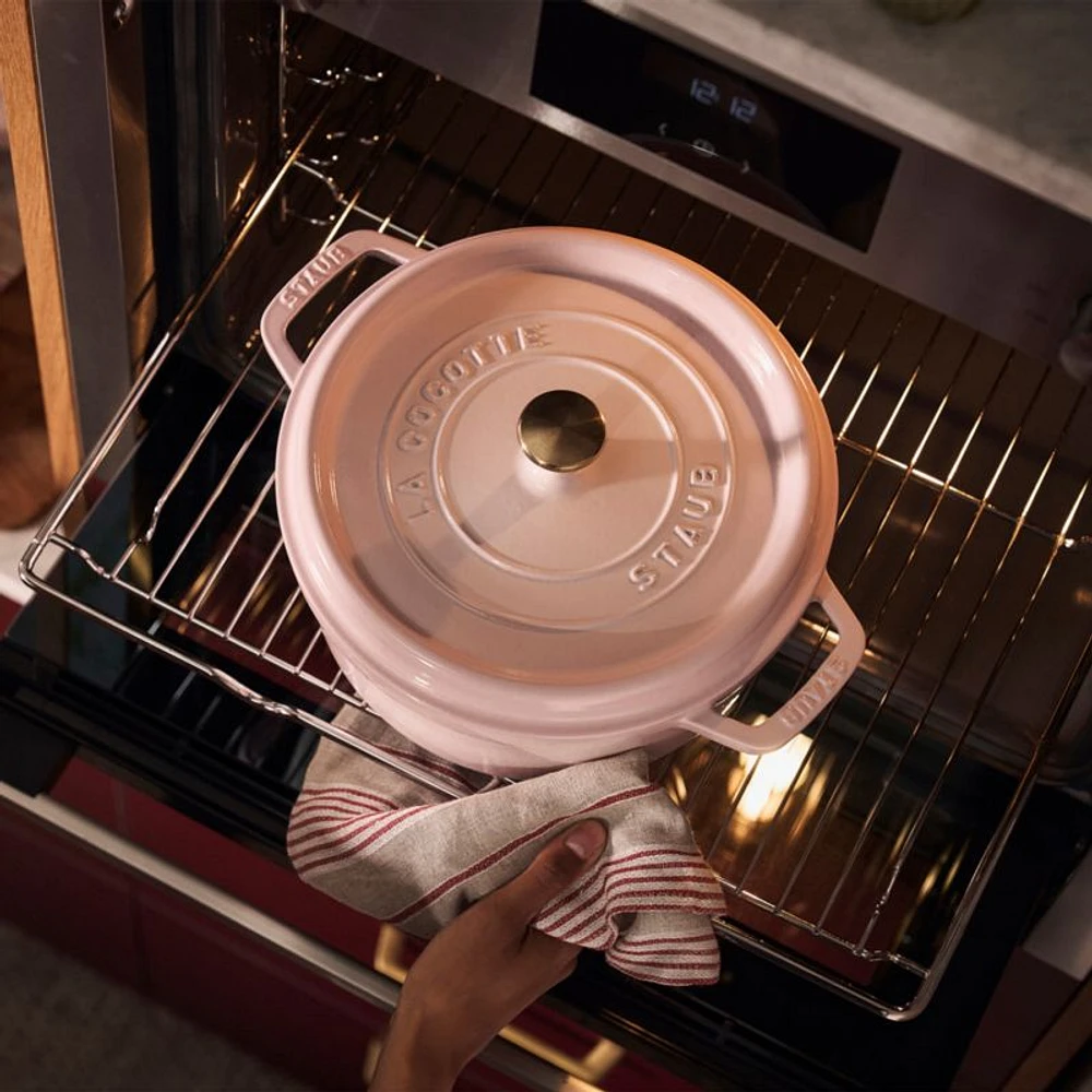 Staub ® Peony Pink Cast Iron 5.5-Qt. Round Cocotte