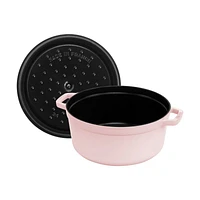 Staub ® Peony Pink Cast Iron 5.5-Qt. Round Cocotte