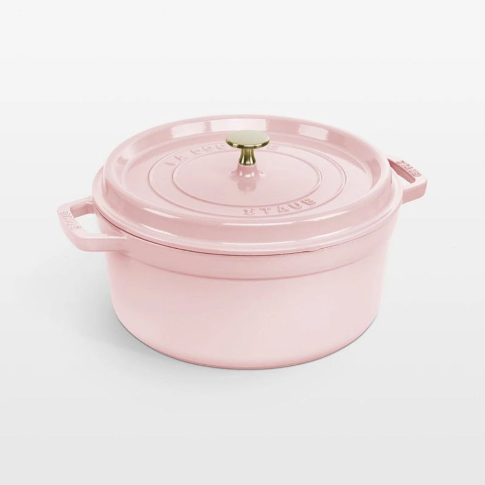 Staub ® Peony Pink Cast Iron 5.5-Qt. Round Cocotte