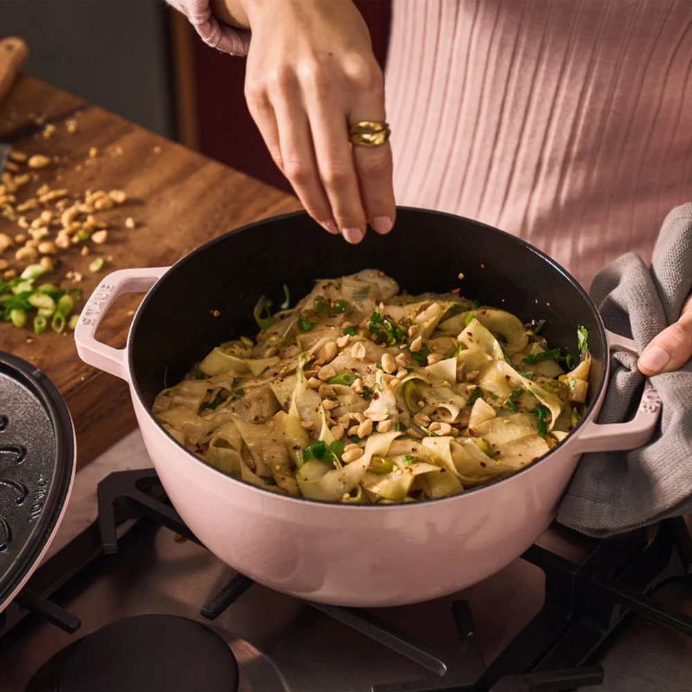 Staub ® Peony Pink Cast Iron 5-Qt. Essential French Oven