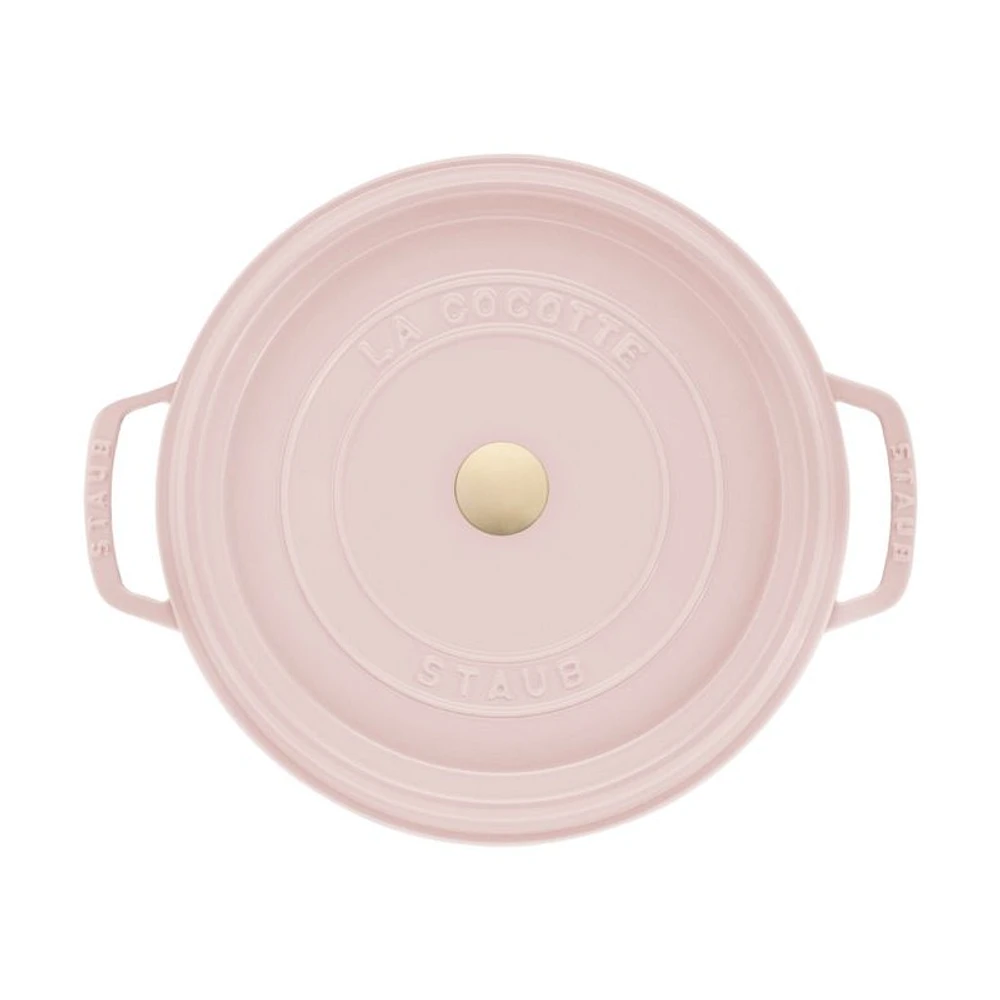 Staub ® Peony Pink Cast Iron 7-Qt. Round Cocotte