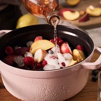 Staub ® Peony Pink Cast Iron 7-Qt. Round Cocotte