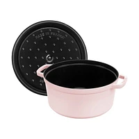 Staub ® Peony Pink Cast Iron 7-Qt. Round Cocotte