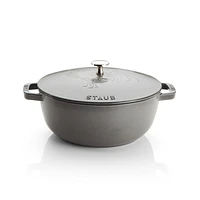 Staub Essential ® Graphite 3.75-Qt. Round French Oven with Rooster Lid