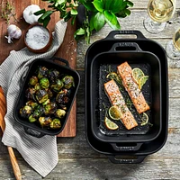 Staub ® Black Rectangular Baking Dishes, Set of 3