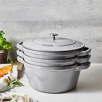 Staub ® Graphite Grey 4-Piece Stackable Cookware Set