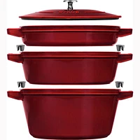 Staub ® Grenadine 4-Piece Stackable Cookware Set