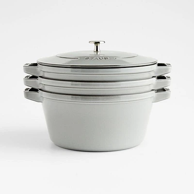 Staub ® Graphite Grey 4-Piece Stackable Cookware Set