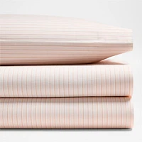 Stax Pajama Stripe Percale Organic Cotton Kids Twin Sheet Set