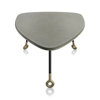 Stiles Faux Shagreen Triangle Nesting Table