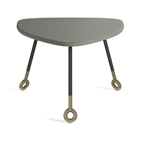 Stiles Faux Shagreen Triangle Nesting Table