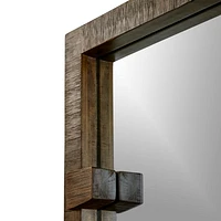 Stilt Dark Brown Wood Floor Mirror 44"x81"