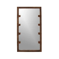 Stilt Dark Brown Wood Floor Mirror 44"x81"