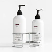 Fig + Amber Hand Soap and Lotion Set with Stainless Steel Caddy