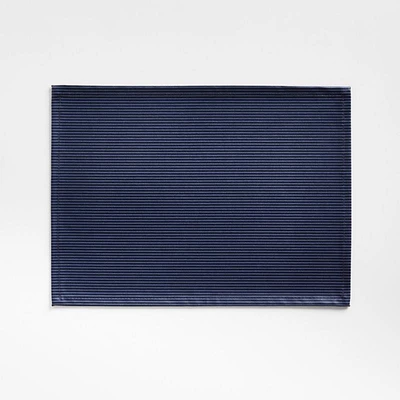 Easy-Clean Striped Navy Placemat