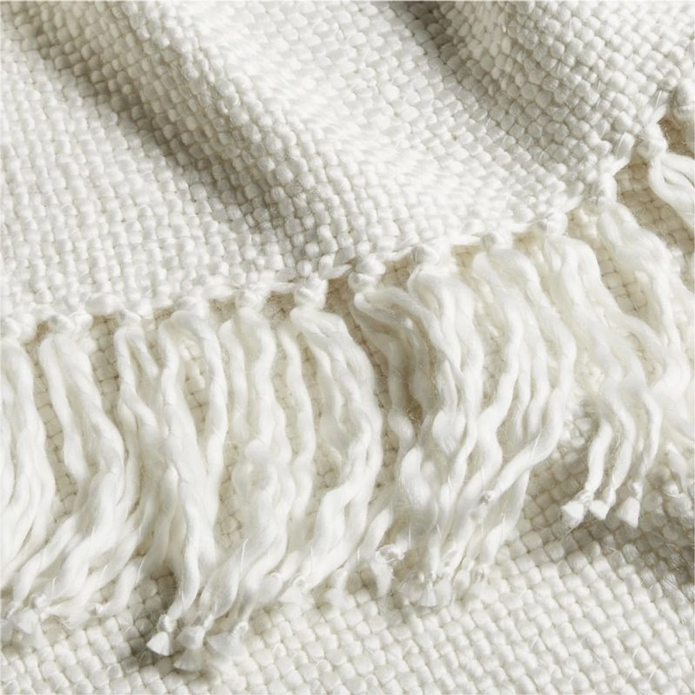 Styles 70"x55" Ivory Throw Blanket