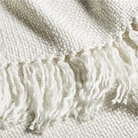 Styles 70"x55" Ivory Throw Blanket