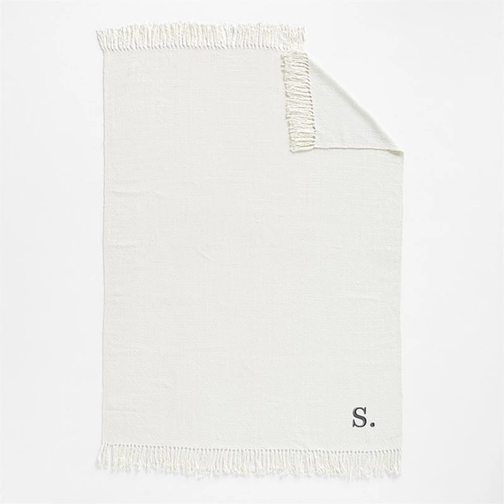 Styles 70"x55" Ivory Throw Blanket