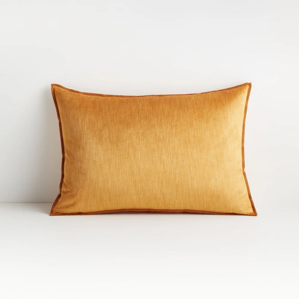 Styria Amber 22"x15" Throw Pillow with Down-Alternative Insert