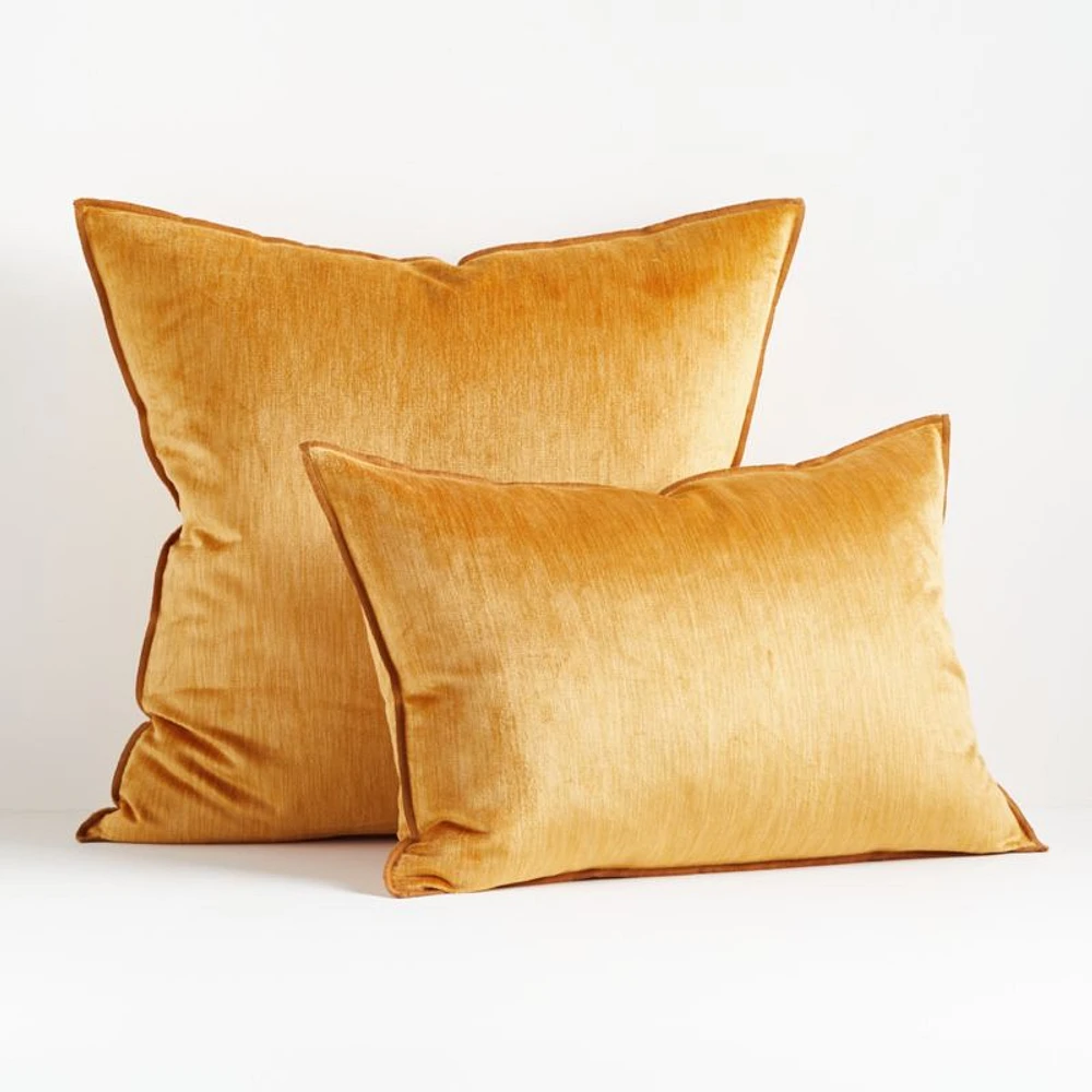 Styria Amber 22"x15" Throw Pillow with Down-Alternative Insert